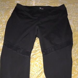 Old navy workout leggings sheer stripes